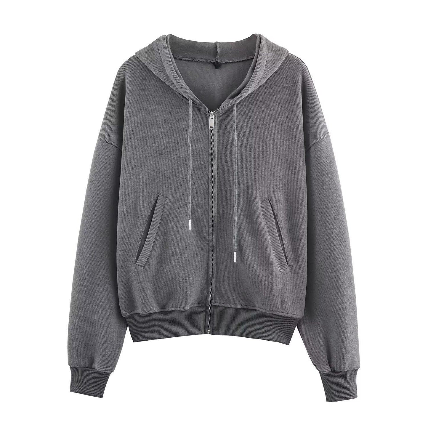 Ribbed hooded sweatshirt+straight leg pants for women | MuddyStock Originals