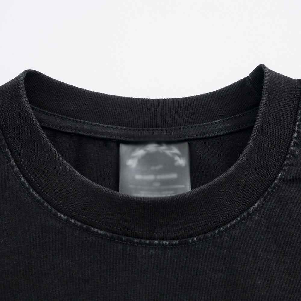 Letter Print Washed Short Sleeve T-Shirt For Men | MuddyStock Originals MuddyStock