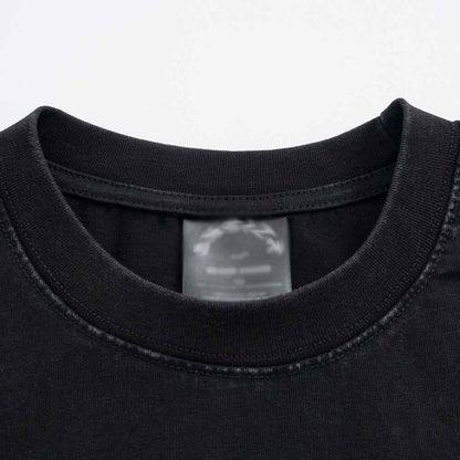 Letter Print Washed Short Sleeve T-Shirt For Men | MuddyStock Originals MuddyStock