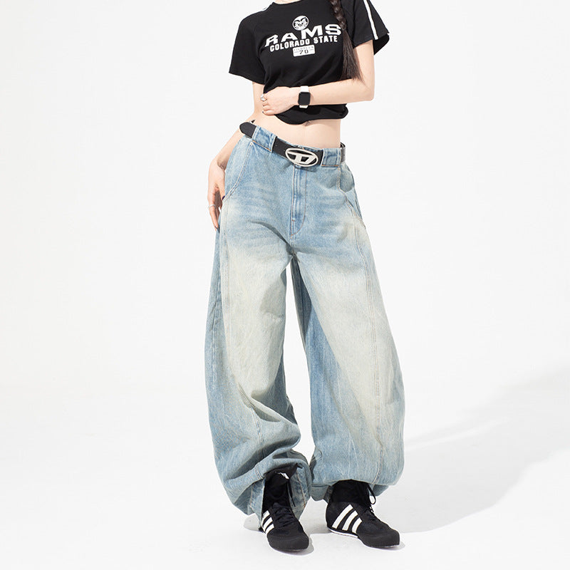 Retro Loose Denim Pants For Women | MuddyStock Originals MuddyStock