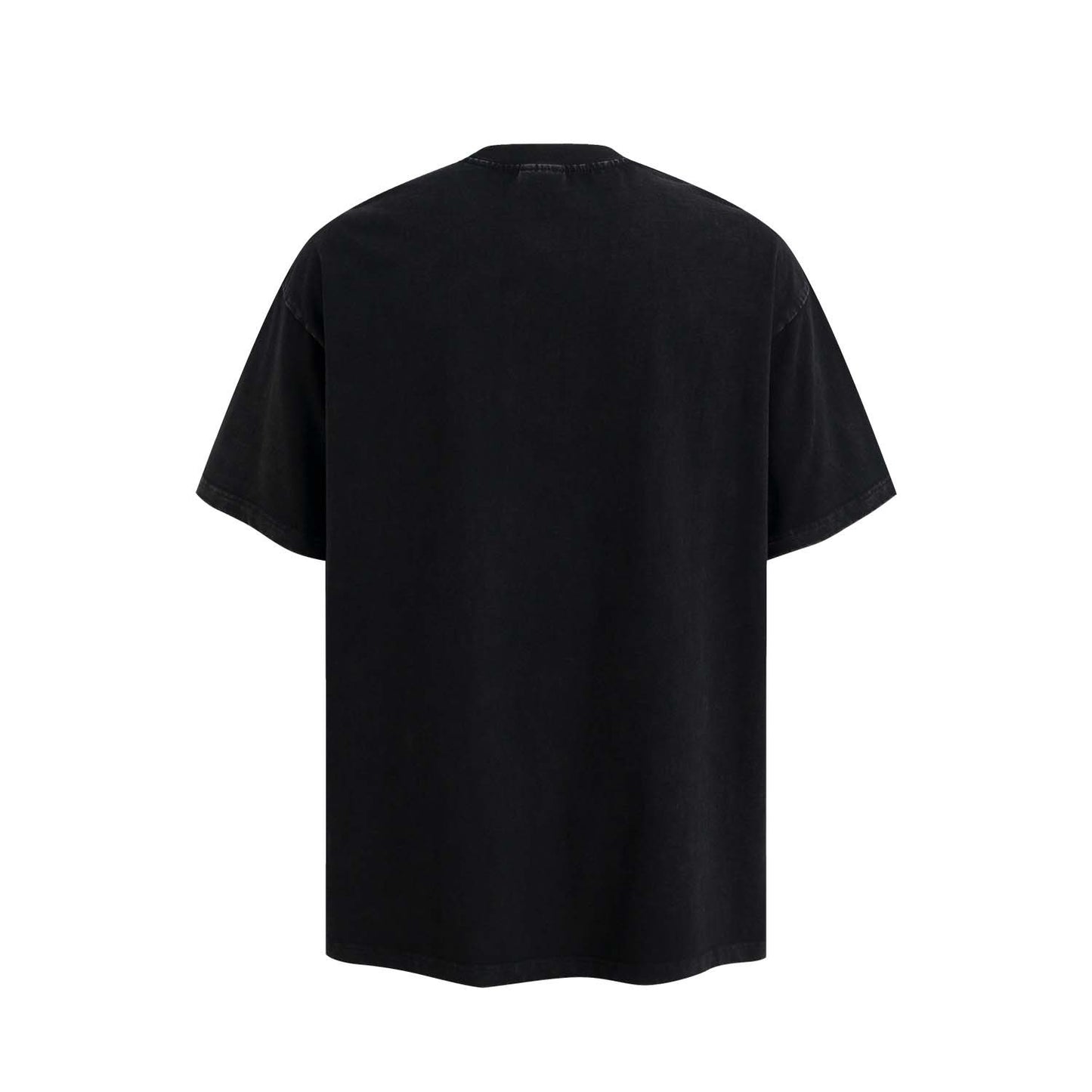 High Street Style Washed Vintage Character Letter Print Short Sleeve T-Shirt For Men | MuddyStock Originals MuddyStock