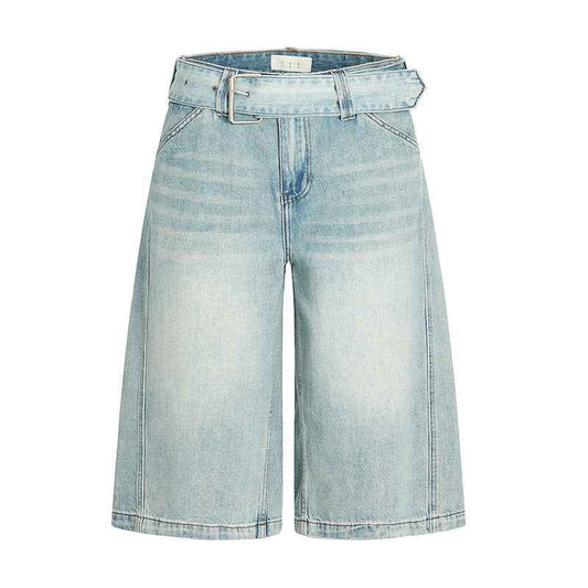 Washed cat whiskers seven quarter shorts for women | MuddyStock Originals