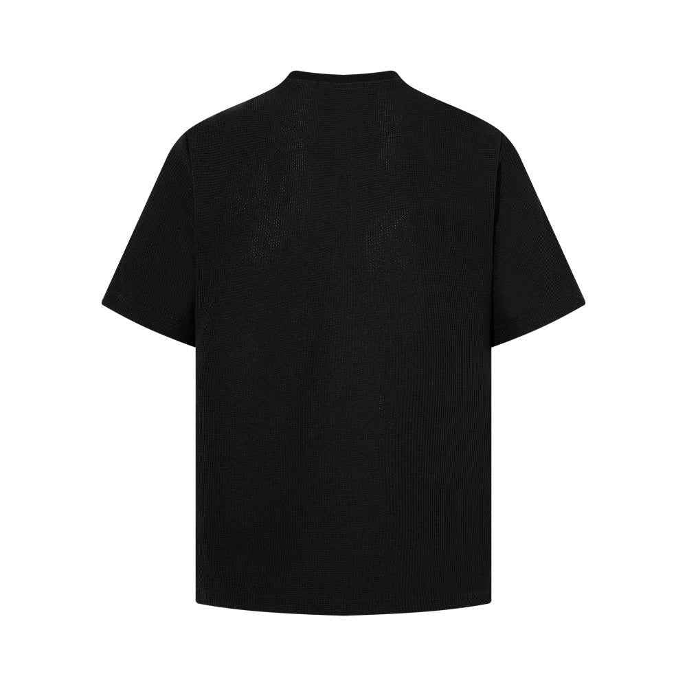 Abstract pattern printed short sleeved t-shirt
