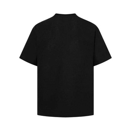 Abstract pattern printed short sleeved t-shirt