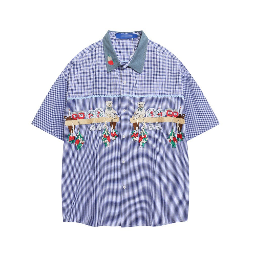 Funny Cartoon Men's Short Sleeve Shirt | MuddyStock Originals