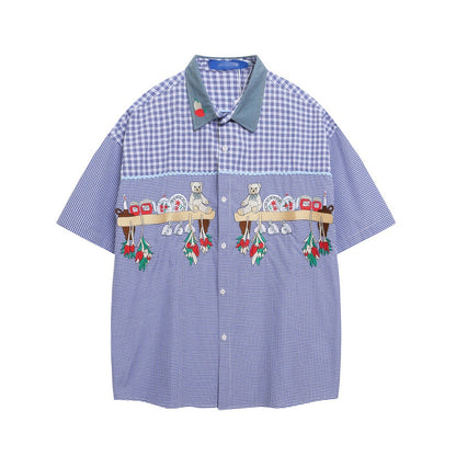 Funny Cartoon Men's Short Sleeve Shirt | MuddyStock Originals