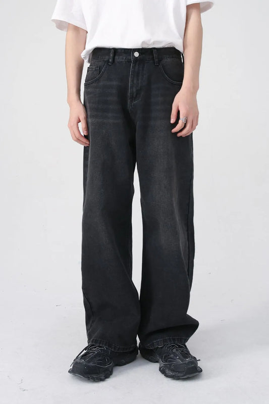 Baggy Jeans with Pockets For Men | MuddyStock Originals Black MuddyStock