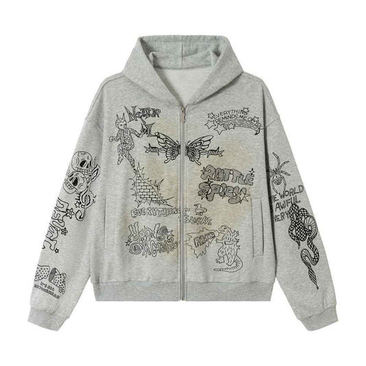 Abstract pattern dirty hoodie for women | MuddyStock Originals