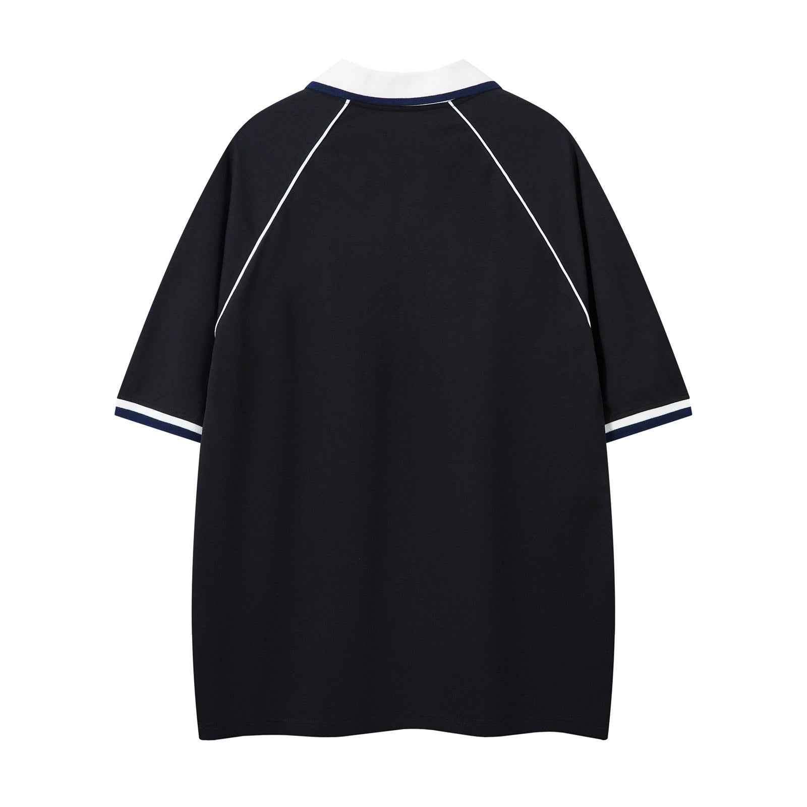 Letter Print Turn-Down Collar Short Sleeve T-Shirt For Men | MuddyStock Originals MuddyStock