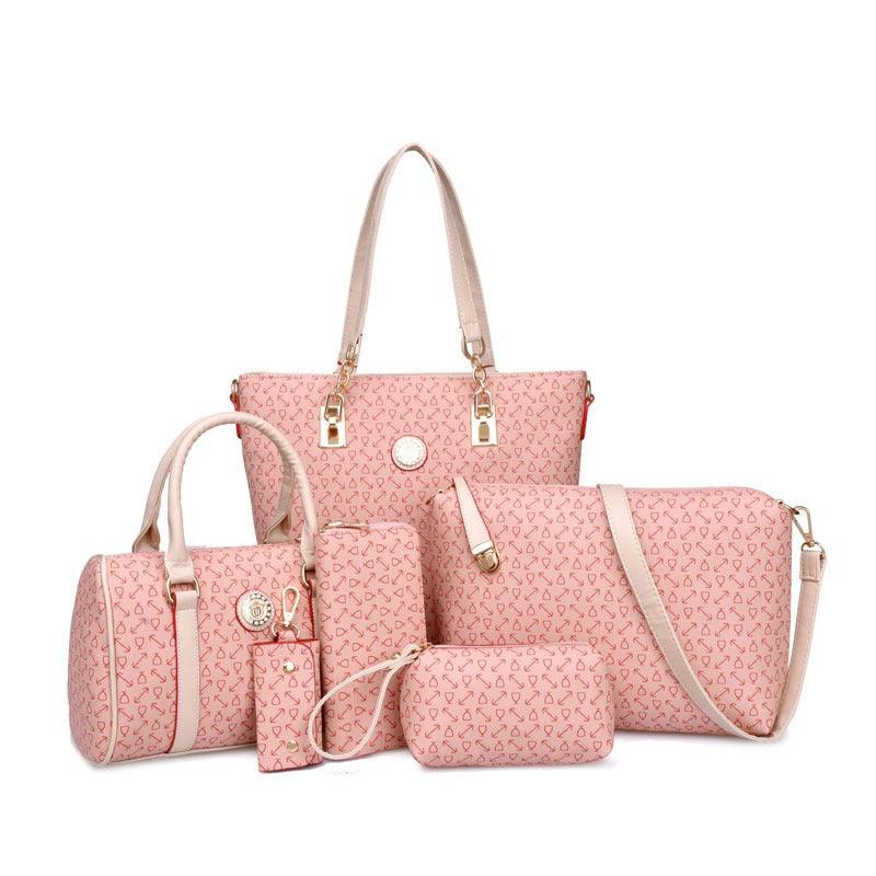 Fish bone patterned six piece bag set | MuddyStock Originals