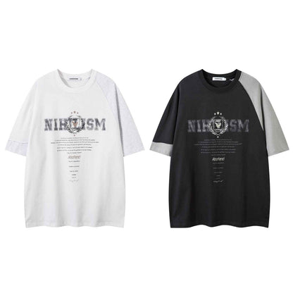 Spliced Unique Design Short Sleeve T-Shirt For Men | MuddyStock Originals MuddyStock