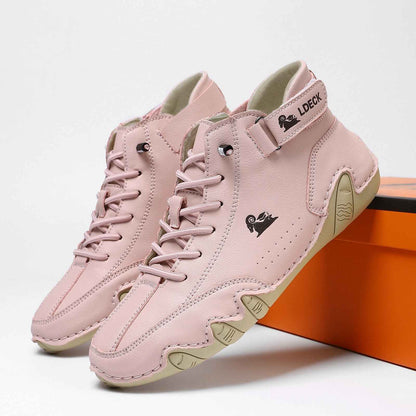 High-top martin men's shoes pink