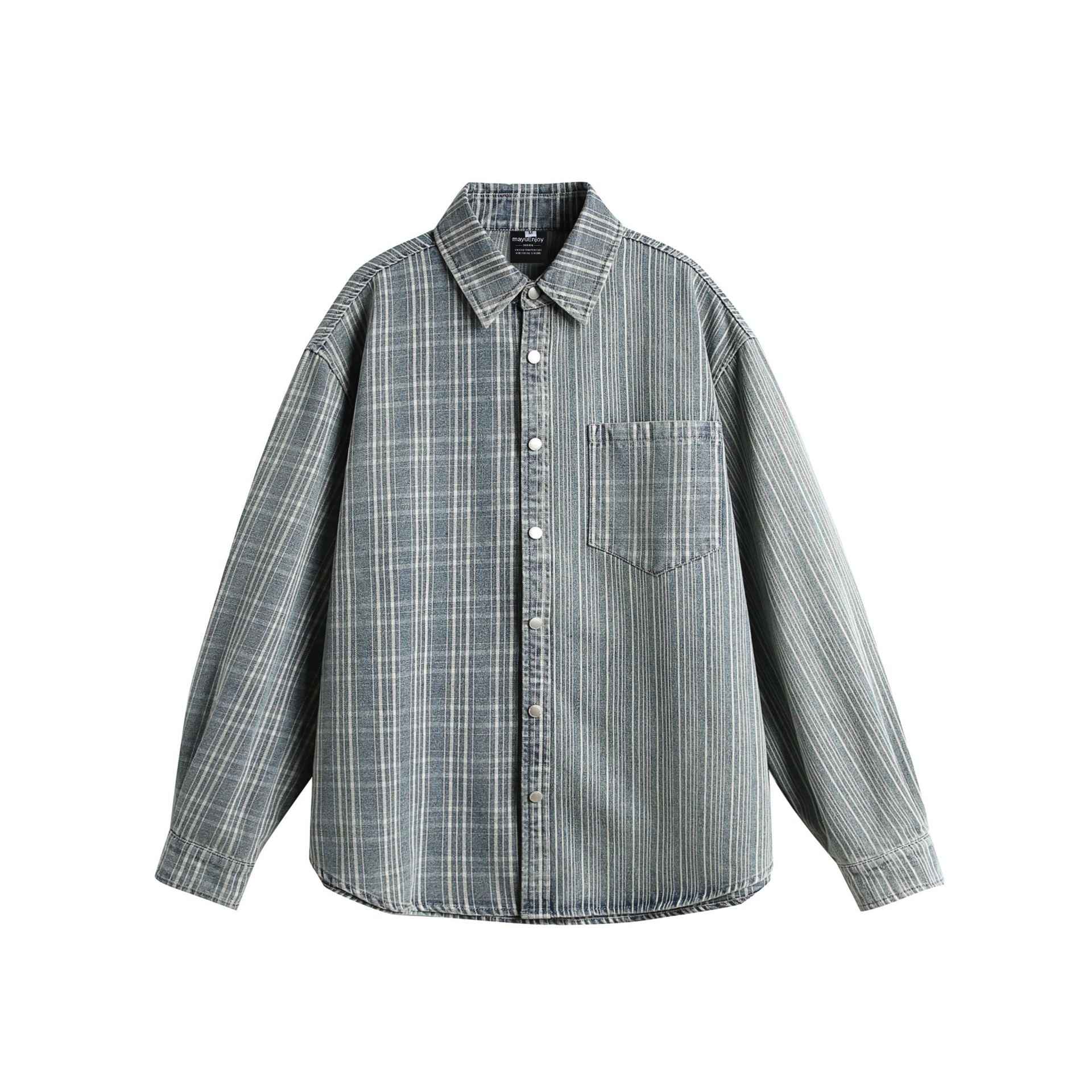 Patch Pocket Loose Casual Versatile Long Sleeve Shirt For Men | MuddyStock Originals
