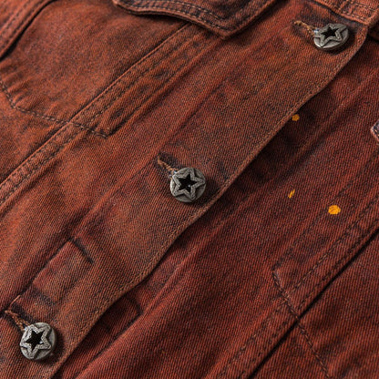 American Retro Loose Wash Denim Jacket For Women All Products