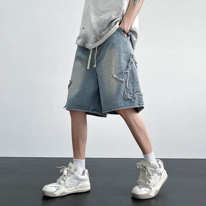 Men's Fashion All-match Straight Fifth Pants MuddyStock
