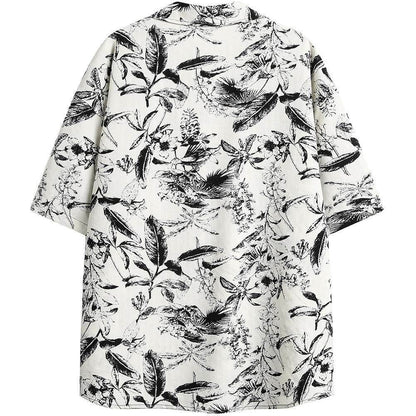 Men and Women Printed Short-sleeved Shirt MuddyStock