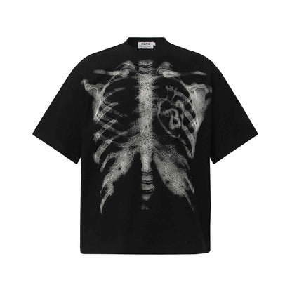 Retro Street Loose-fit T-shirt For Men Black