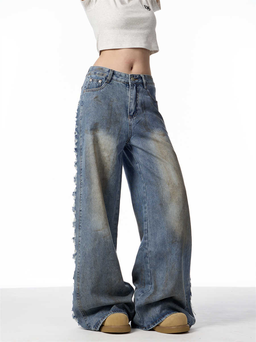 American Retro Gradient Jeans For Women