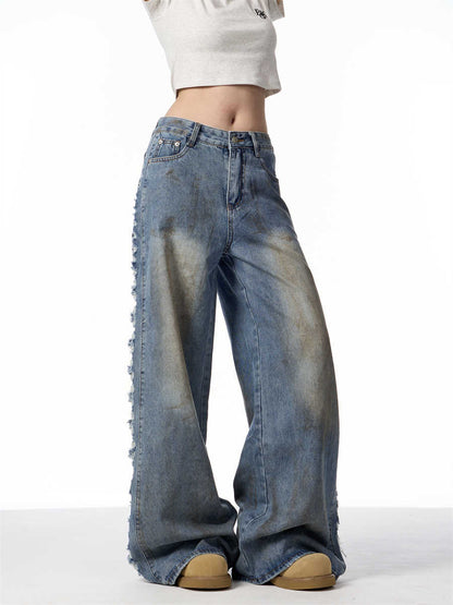 American Retro Gradient Jeans For Women