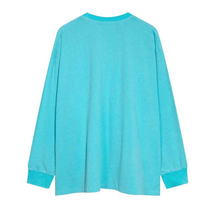 Loose Casual Cotton Distressed Washed T-shirt For Women null