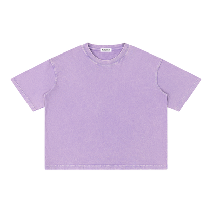 Mineral Wash Boxy Cotton T-Shirt For Men | MuddyStock Originals