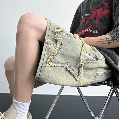 Men's Fashion All-match Straight Fifth Pants MuddyStock