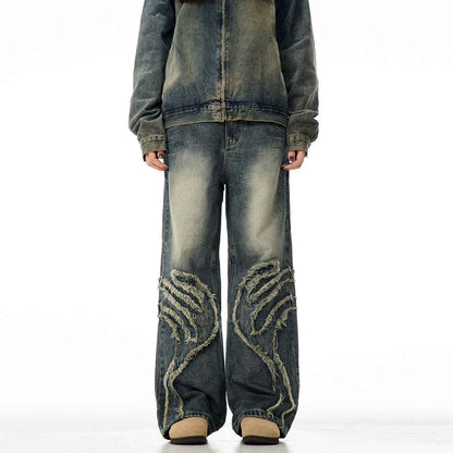 American Men's Straight Retro Jeans MuddyStock