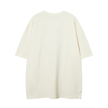 Printed Loose Short-sleeved T-shirt Men's High Street