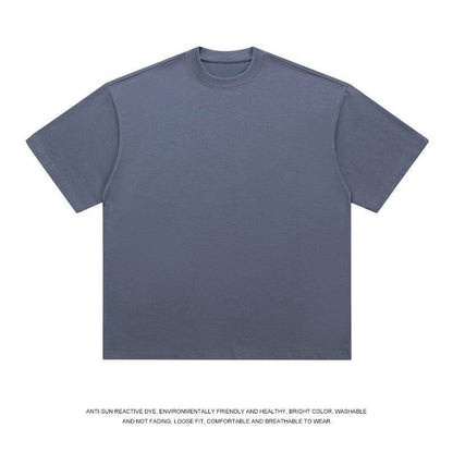 T-shirt Men's Loose Solid Color Bottoming Shirt Gray MuddyStock