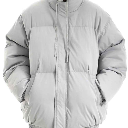 Winter Retro Loose Plain Jacket For Men MuddyStock