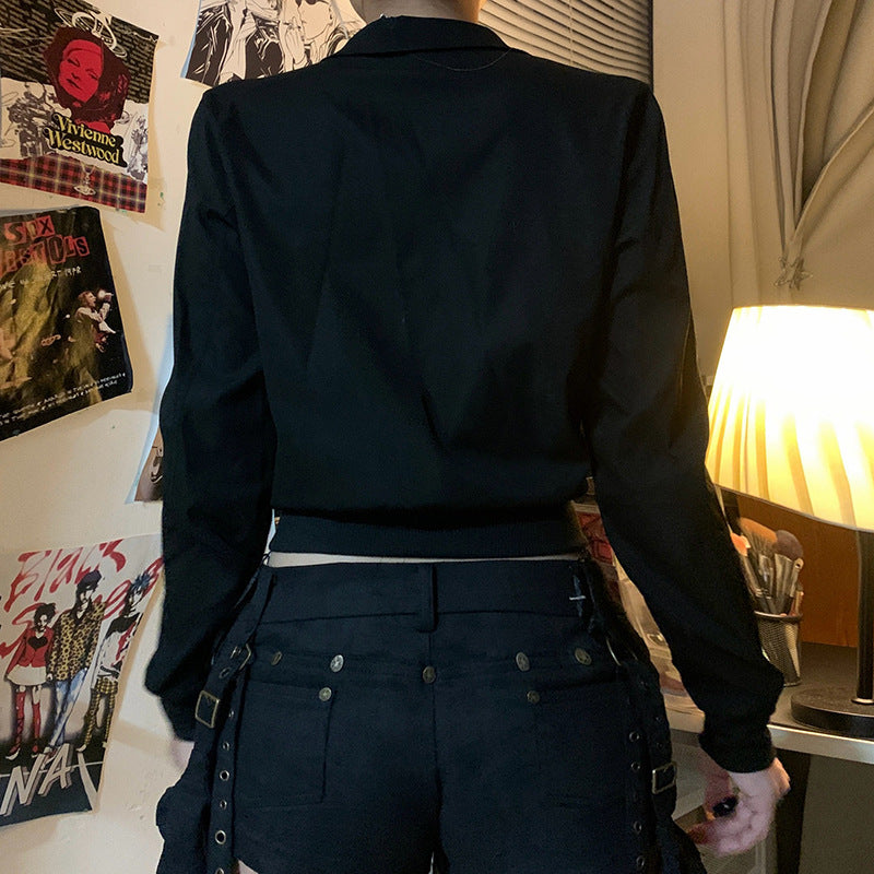 Workwear Hooded Navel Jacket For Women All Products