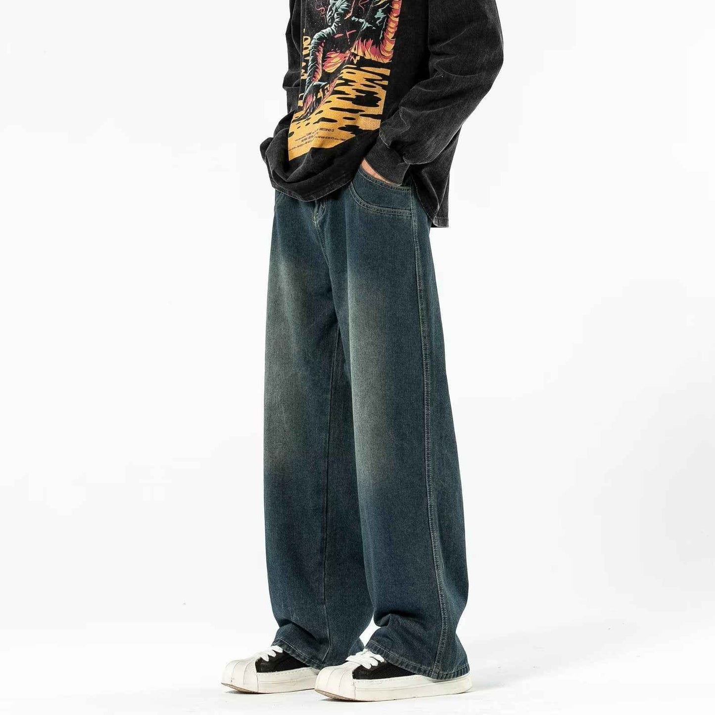 Personalized Letter Jeans Hip Hop For Men MuddyStock