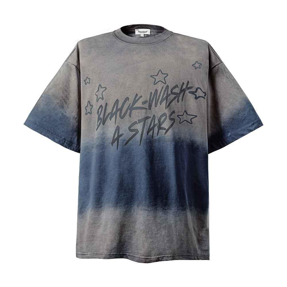 Tie-dye Gradient Short-sleeved T-shirt For Men And Women null