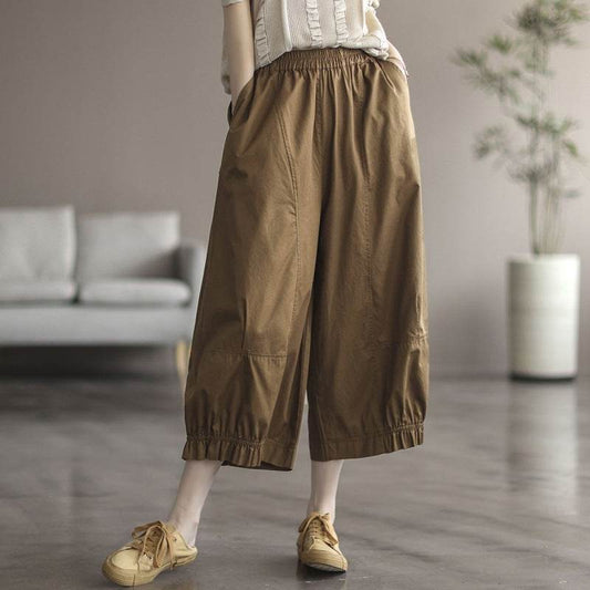 Plus Size All-matching Youthful-looking Wide-leg Pants For Women MuddyStock