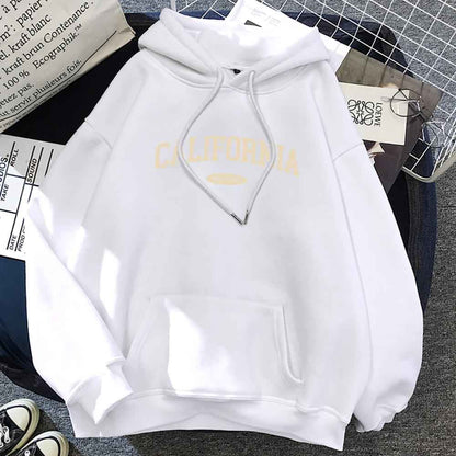 Street Pocket Round Neck Hoodie For Men And Women White MuddyStock