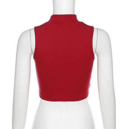 Printed Cropped Tank Top For Women MuddyStock