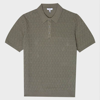Texture Stitching POLO Short-sleeved Sweater MuddyStock