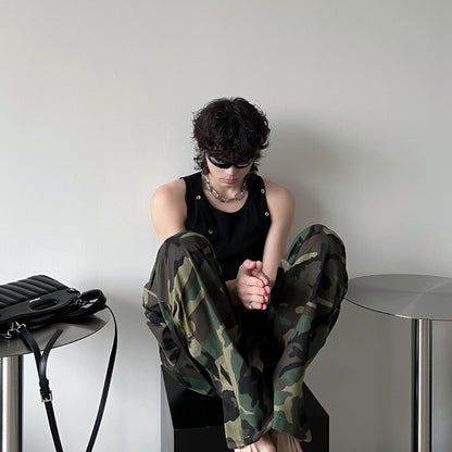 Sleeveless vest metal breasted T-shirt for men | MuddyStock Originals MuddyStock