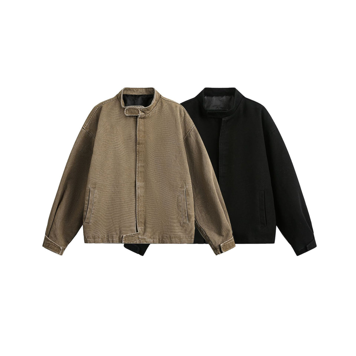 American Retro Simple Loose Padded Shoulder Jacket All Products
