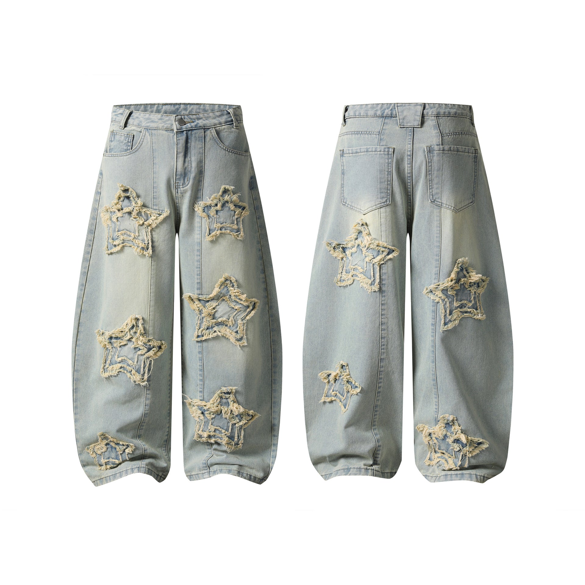 Frayed Star Wide Leg Pants for Women | MuddyStock Originals
