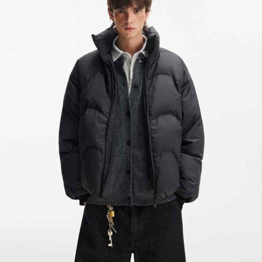 Stand Collar High Fill Down Jacket For Men null