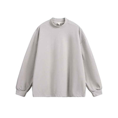 Long-sleeved Sweatshirt For Autumn And Winter Cement Gray null