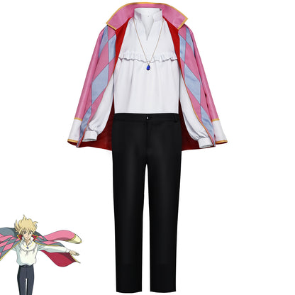 Howl cosplay costume for halloween Halo Full Outfit + Necklace