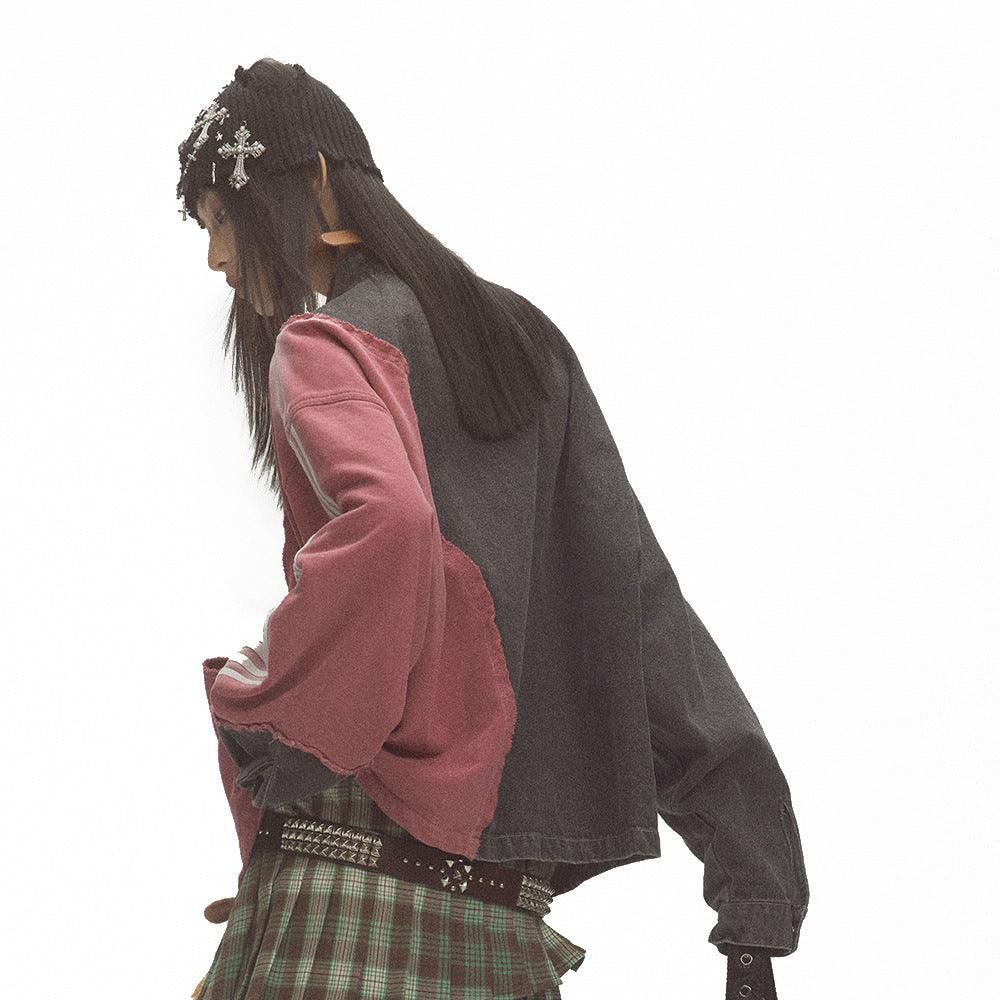 High Street Patchwork Denim Jacket For Women null