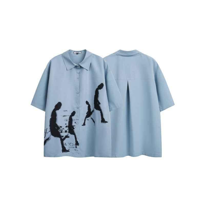 Abstract printed design short sleeved shirt for men | MuddyStock Originals