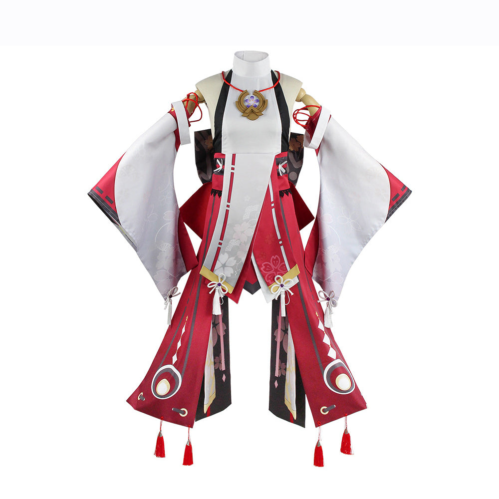 The God Eightfold God Child Costume For Halloween Genshin Yae Kamiko suit