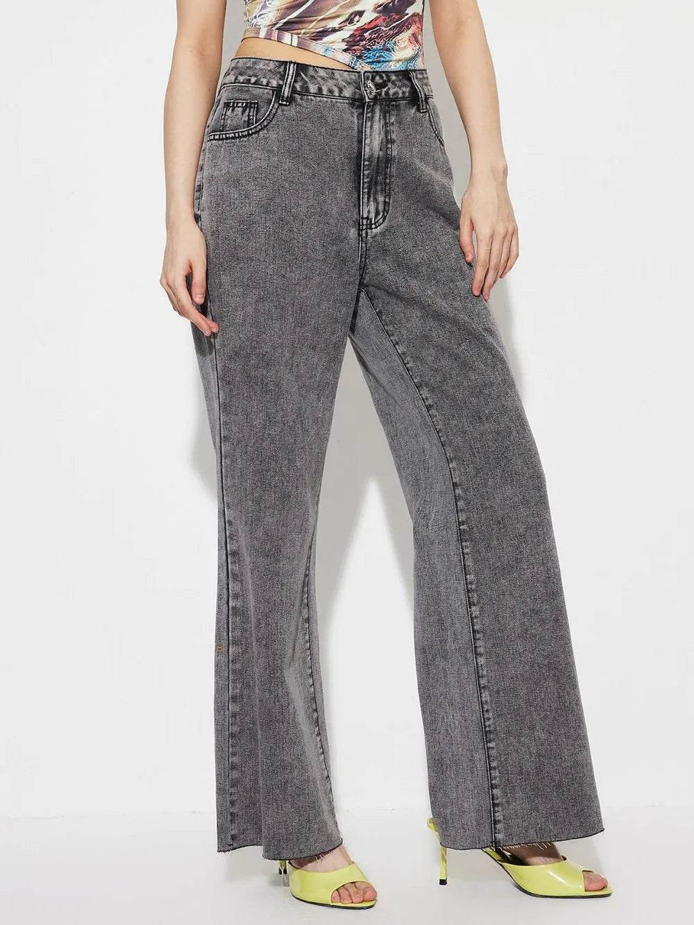 High Waist Bootcut Jeans with Pockets | MuddyStock Originals MuddyStock