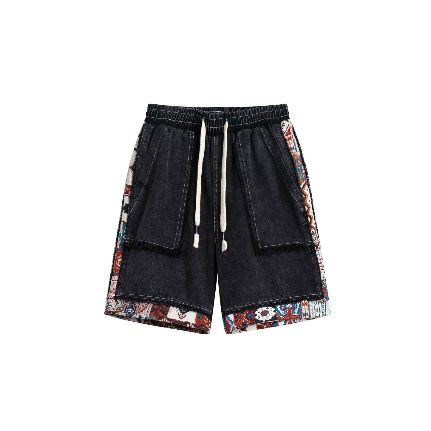 Ethnic Style Color-Block Shorts For Women | MuddyStock Originals