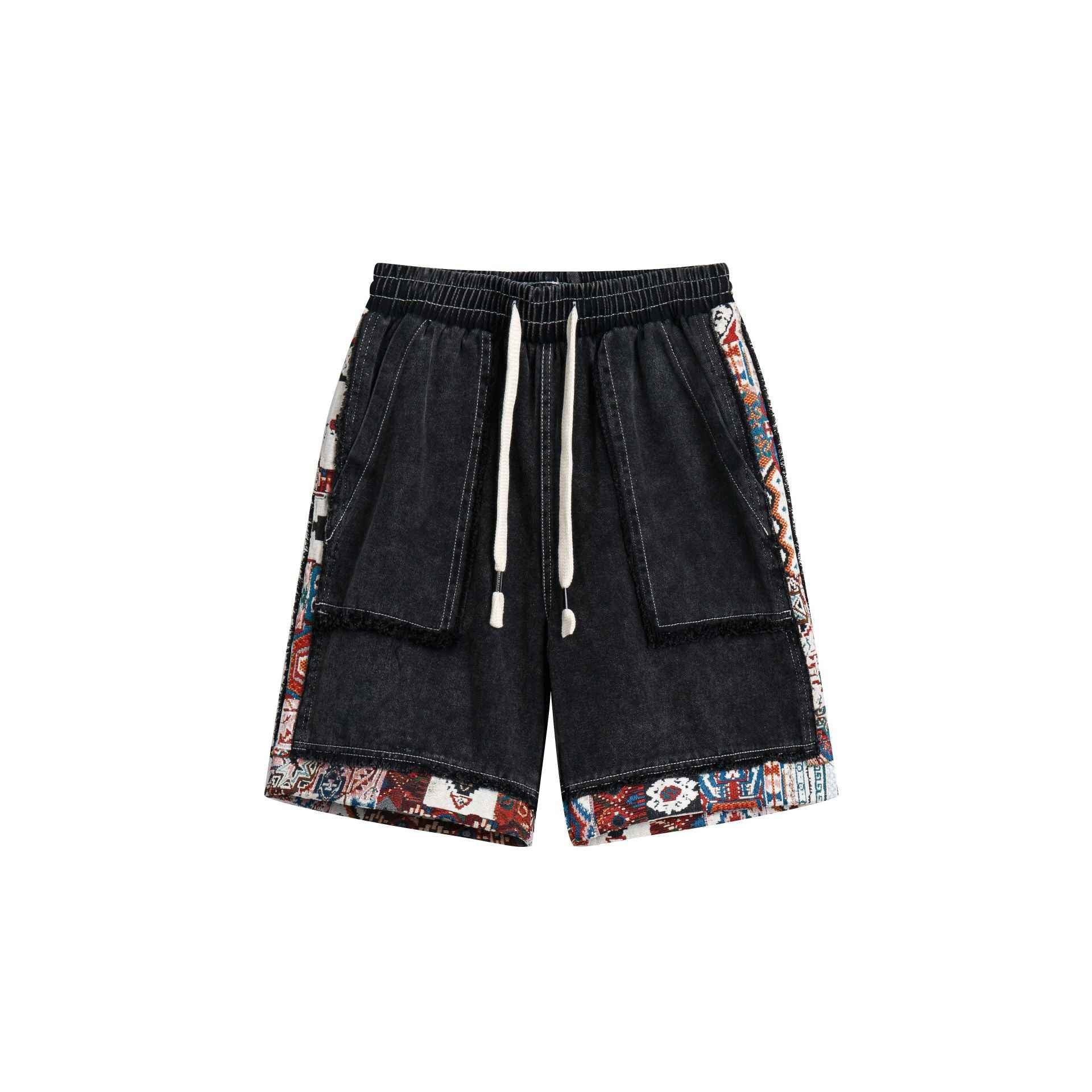 Ethnic Style Color-Block Shorts For Women | MuddyStock Originals
