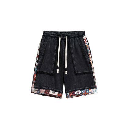Ethnic Style Color-Block Shorts For Women | MuddyStock Originals